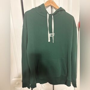 Men’s New Balance Essentials Hoodie Green and White Size XL